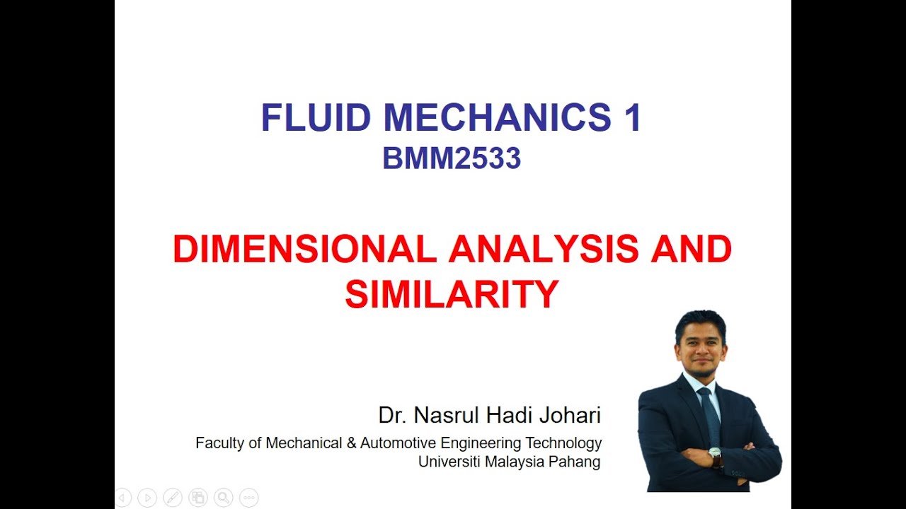 Dimensional Analysis and Similarity_Online Lecture (Part 1)
