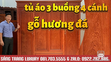 MẪU TỦ ÁO 3 BUỒNG 4 CÁNH GỖ HƯƠNG ĐÁ VÂN TRẦN TỰ NHIÊN RẤT ĐẸP CHO KHÔNG GIAN PHÒNG NGỦ SANG TRỌNG