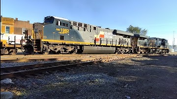 CSX I008 With CSX 1982 (Seaboard System Heritage Unit) trailing.