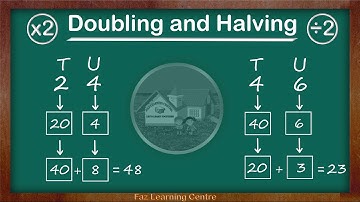 Doubling and Halving || Maths Made Easy || Faz Learning Centre