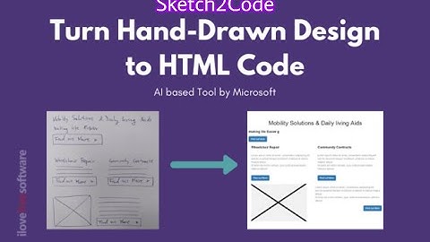 Convert Hand Drawn Sketch to HTML Code || Sketch2Code ||