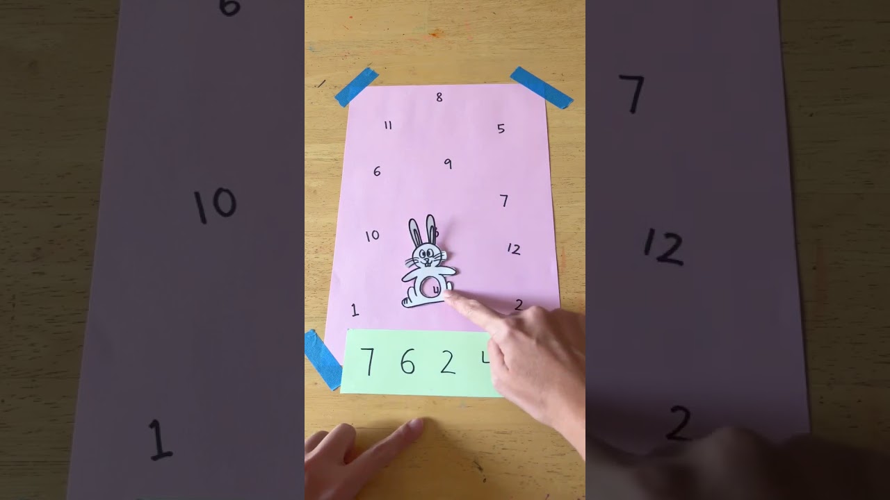 Rabbit Count and Hop - Fun Counting Activity for Preschoolers