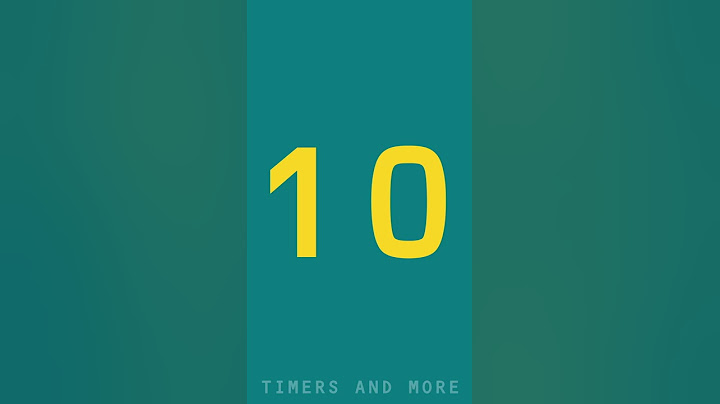 10 Second Countdown Timer | EXPLODING 💥 NUMBERS