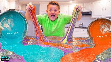 WHAT IF WE DUMP SLIME ON THE FLOOR?!