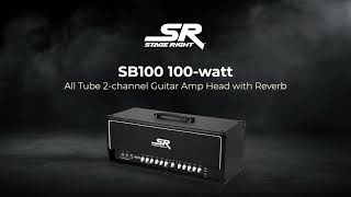 Stage Right by Monoprice SB100 100-watt All Tube 2-channel Guitar Amp Head with Reverb - 600081