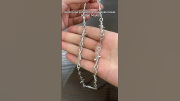 kalung pria macho model kawat berduri murah kuat tahan lama cuma belasan ribu | link di komen