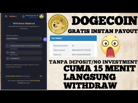 Terbaru dogecoin gratis instan withdraw | | website penghasil dogecoin 2020 super legit