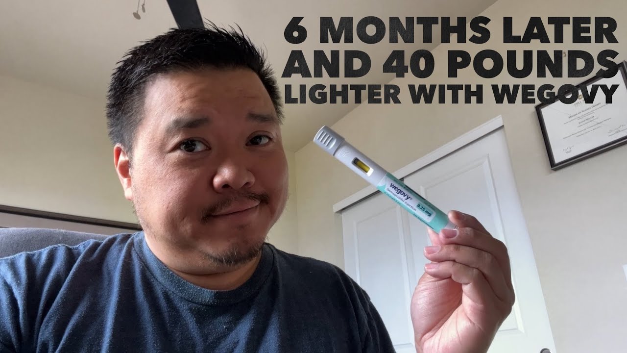 Спустя 6 месяцев и похудев на 40 фунтов благодаря Wegovy