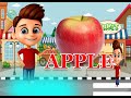 Baby Education Alphabet  A for Apple