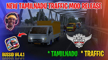 New Tamilnadu Traffic Mod V4.4.v | Bus Simulator Indonesia | Tamilnadu Traffic Mod In Bussid #mod