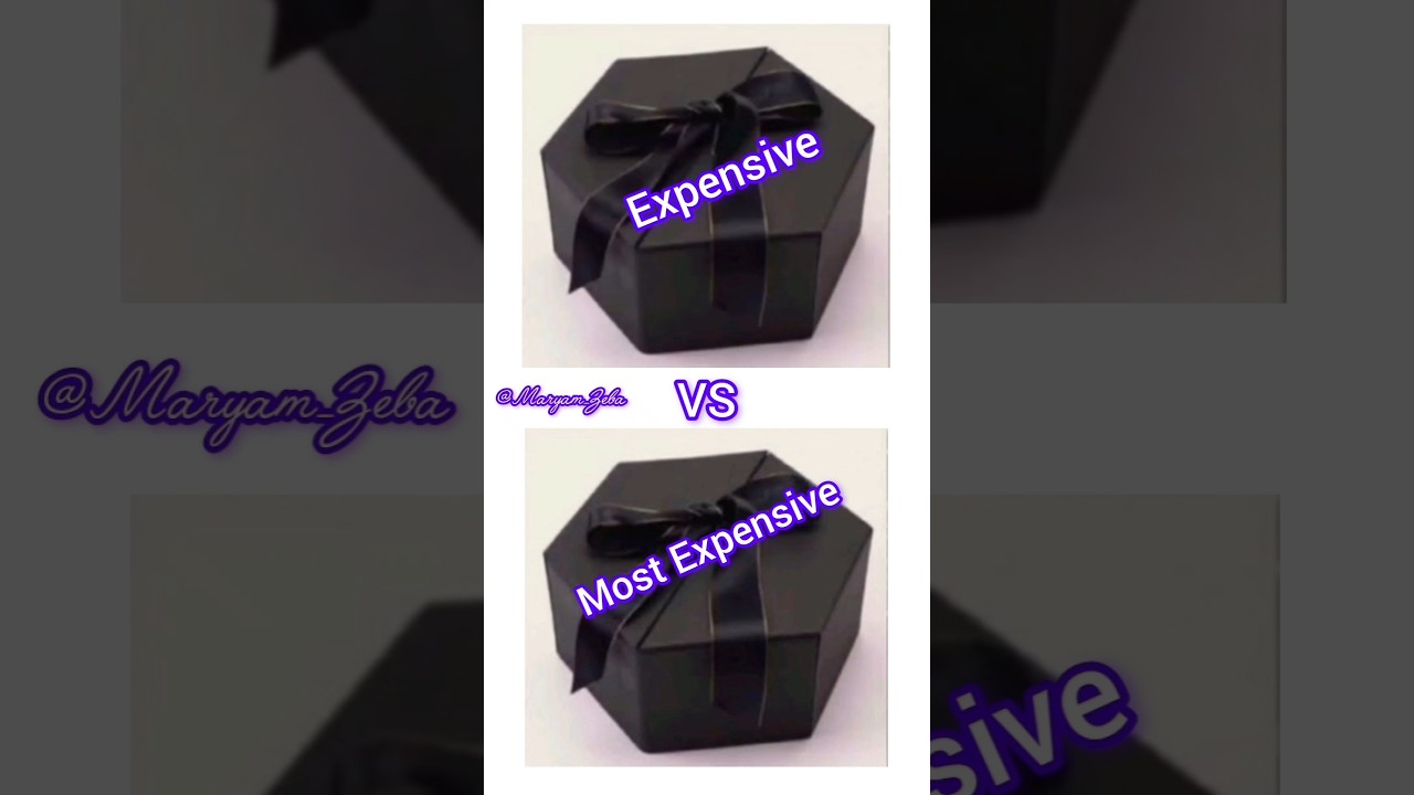 Choose Expensive vs Most Expensive 