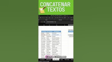 🔲 Cómo unir textos CONCATENAR💻#superexcel  #excel #homeoffice  #oficina #textos #shorts #yt