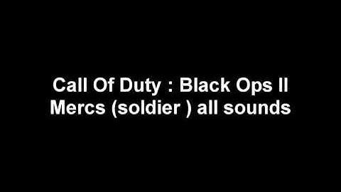 Call Of Duty: Black Ops II - Battlechatter Mercs Multiplayer Voiceovers