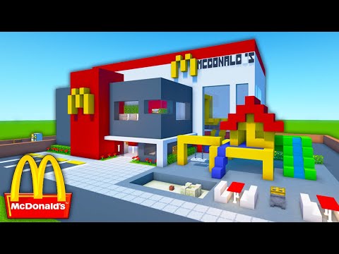 Minecraft Tutorial How To Make A Modern McDonalds PlayPlace Mega Mcdonalds
