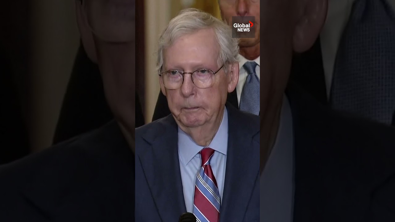 Mitch McConnell freezes at press conference and is escorted away