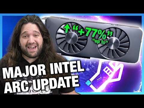 Massive Intel Arc GPU Driver Update Claims 10% to 77% Gains