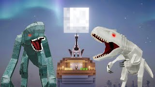 Surviving The Distortus Rex on a Jurassic Wasteland in Minecraft