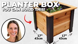 YOU Can BUILD This STUNNING Raised Planter Box  // DIY Woodworking