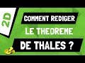 Comment rdiger le thorme de thals 