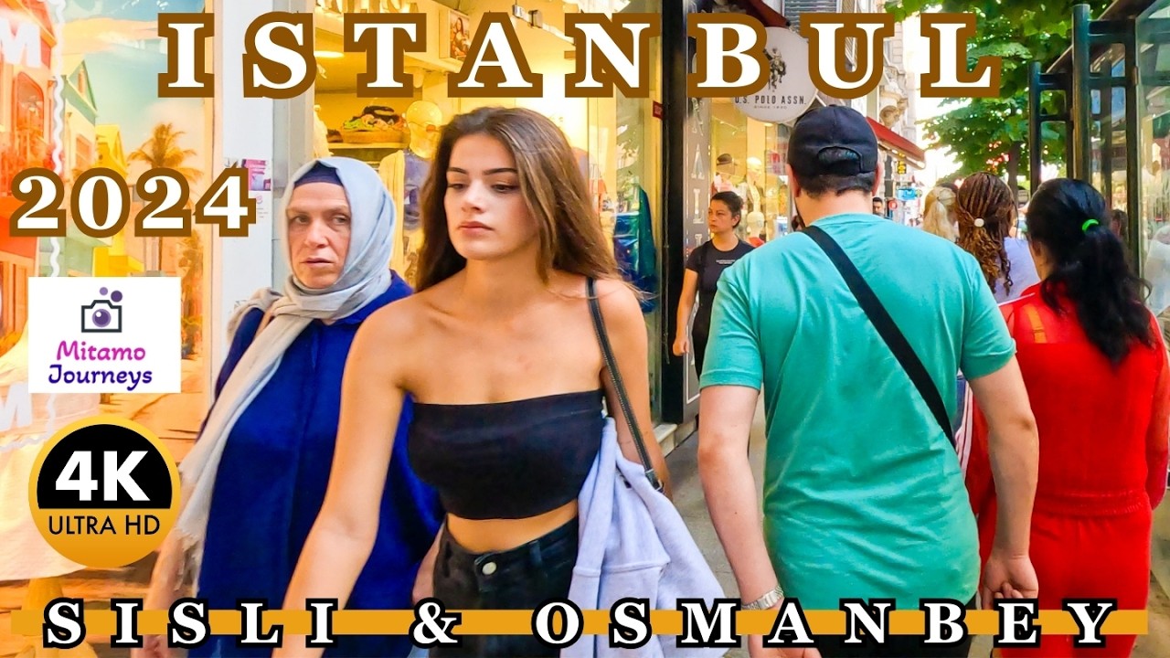Istanbul's Touristic Street, Sisli & Osmanbey 4K Walking Tour | Shops, Local Food Spots | Sep. 2024