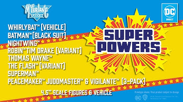 NEW DC Direct: Super Powers™ (6) 4.5" Figures (1) 3-Pack and (1) Vehicle | Action Figure Showcase