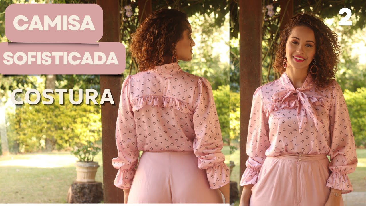 Camisa Sofisticada Gola Laço Costura | VEDA2 | Dayse Costa