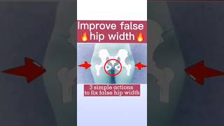 3 Simple Actions To Fix False Hip Width #homeworkout #motivation #fatburning #weightloss