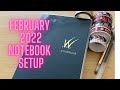 February 2022 Bullet Journal Notebook Setup // Lunar New Year Theme