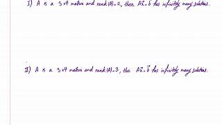 Labtube-(Elementary Linear Algebra)-True/False I: Rank and Solutions of Linear Systems Equations