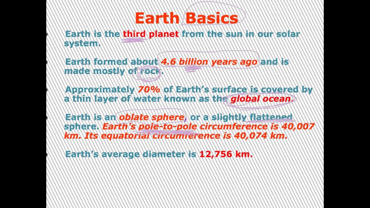 Environmental Earth Science Unit 1 Lecture 1 YouTube