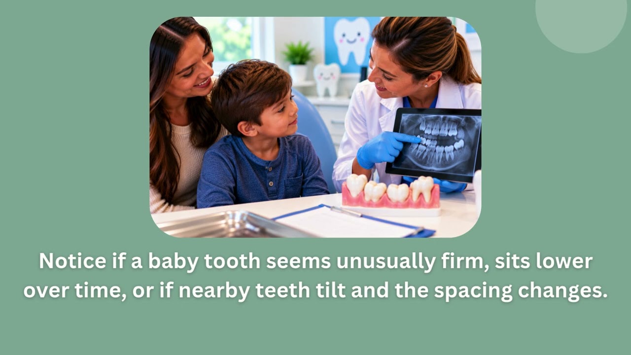 ⁣Ankylosed Baby Teeth