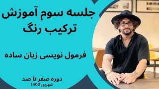 آموزش ترکیب رنگ جلسه سوم ، فرمول نویسی به زبان ساده