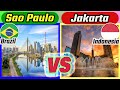 São Paulo vs Jakarta | Brazil vs Indonesia (Two Largest Economies in the Southern Hemisphere)