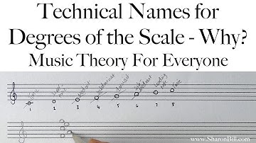 Technical Names for the Degrees of the Scale - Why? Music Theory with Sharon Bill