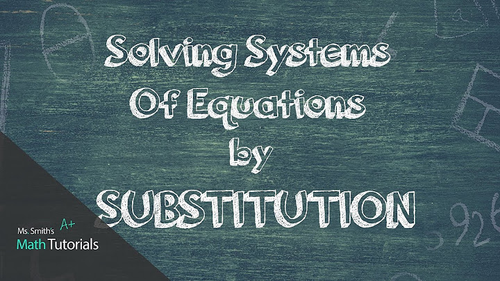 Solving systems of equations by substitution answers