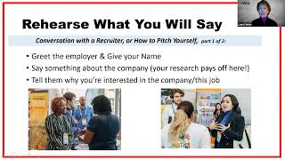 Career Fair Elevator Pitch or How to Talk to Employers