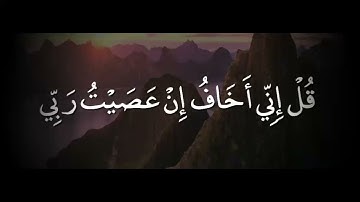محمد طه الجنيد - سورة الزمر ||  قل إني أخاف ان عصيت ربي عذاب يوم عظيم💙