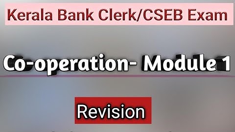 Kerala Bank Clerk Exam/Co-operation Module 1 Revision/Economic system/Co-operative Commonwealth