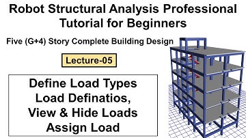 5. Complete building design in Robot Structural Analysis Professional tutorial for beginners
