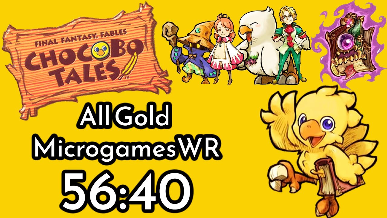 [World Record]  FF Fables: Chocobo Tales All Gold Microgames in 