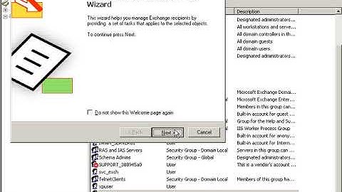 Exchange 2003   Managing Users Groups and Contacts