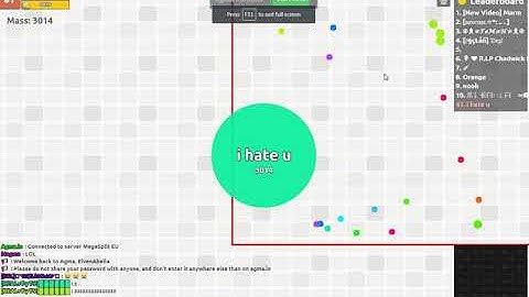 playing agma.io