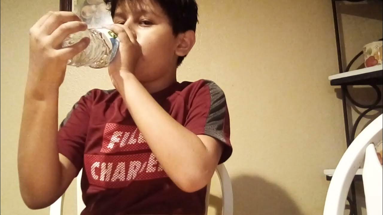 Mexican kid does a water chug/water chug Wednesdays YouTube