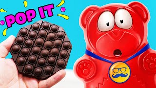 Шоколадный Pop It Для Желейного Медведя Валеры | Как Сделать Поп Ит Из Шоколада