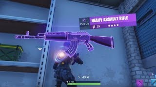 Fortnite Legendary New Heavy Ault Rifle Gameplay Fortnite Ak47