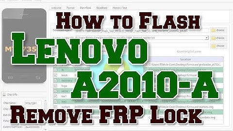 How to Flash Lenovo A2010-A | Remove FRP Lock | Flash file or FRP Tool