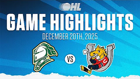 OHL Highlights: London Knights @ Barrie Colts Dec. 20, 2025