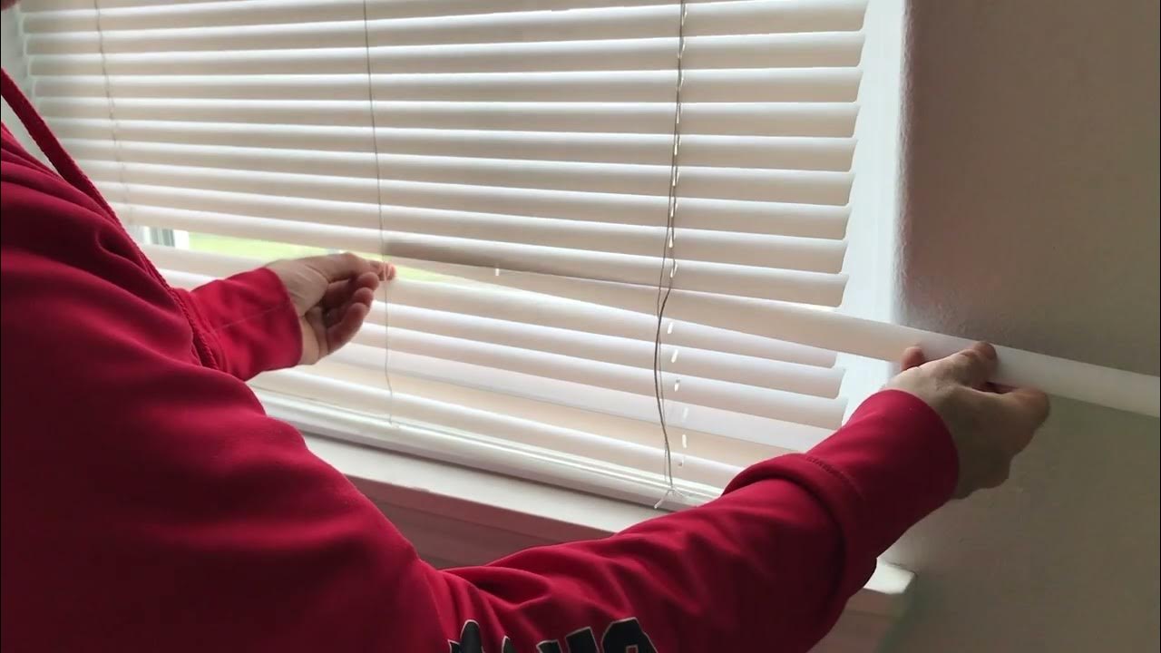Replace Broken Mini Blind Slats Restring REPAIR How to Fix your Vinyl Shades with Cord YouTube