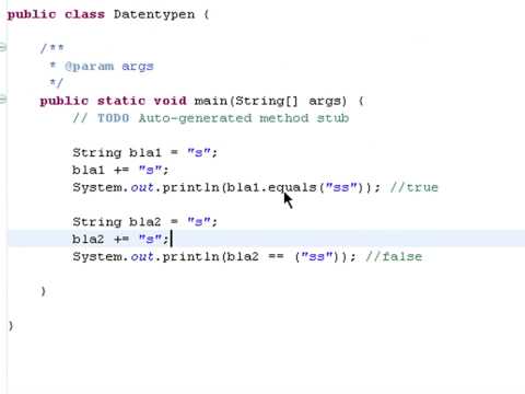 Datentyp String - (Java 1-018)