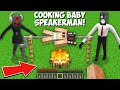 What if I COOKING BABY SPEAKERMAN in FRONT OF HIS PARENTS in Minecraft ? SPEAKER FAMILY !